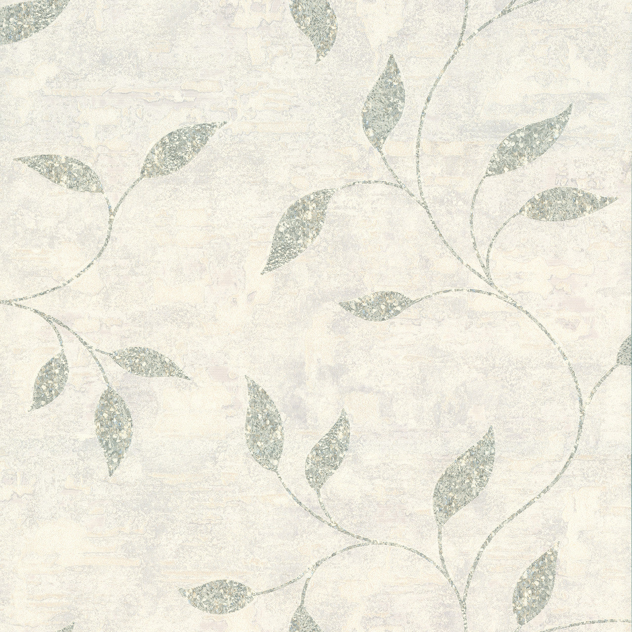 128814 Ornamental Leaf Sage Boutique Wallpaper