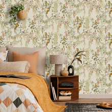 A79301 Blackberry Trail Cream Wallpaper by Grandeco