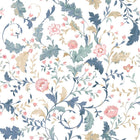 130099 Litton Dusky Seaspay Wallpaper by Laura Ashley