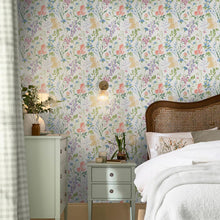 130103 Elston Garden Multi Wallpaper by Laura Ashley
