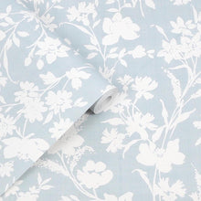130109 Rye Pale Seaspray Wallpaper by Laura Ashley