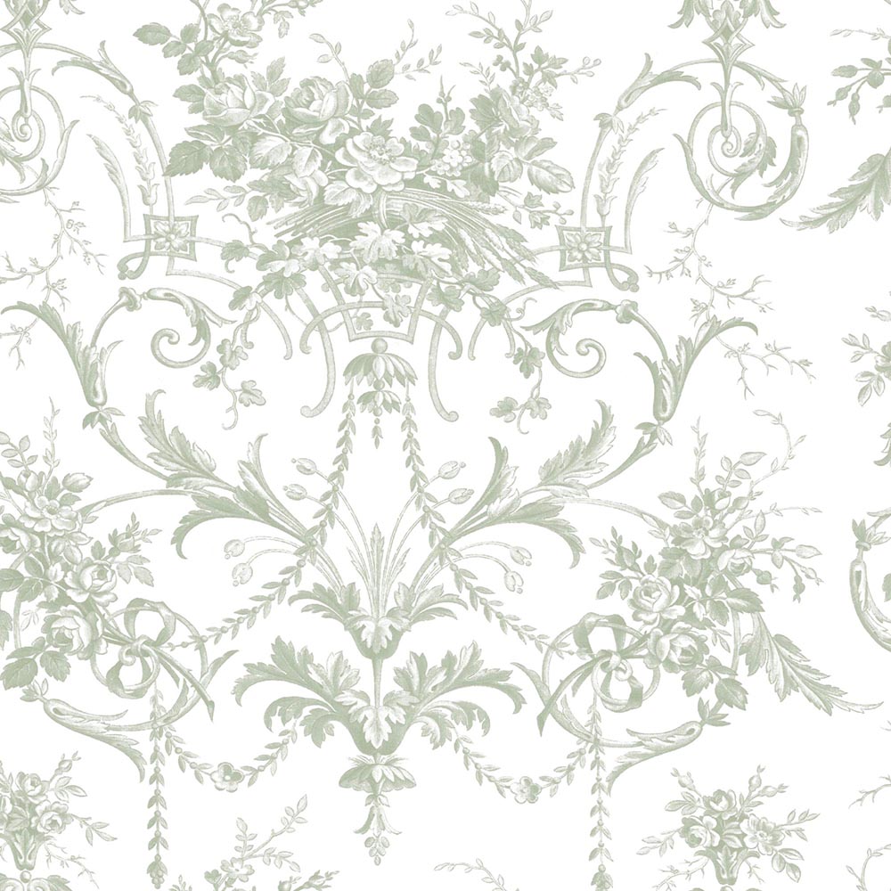 Tuilieries Sage Green Wallpaper by Laura Ashley