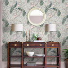 130113 Belvedere Sage Green Wallpaper by Laura Ashley