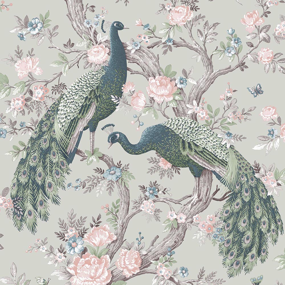 130113 Belvedere Sage Green Wallpaper by Laura Ashley
