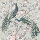 130113 Belvedere Sage Green Wallpaper by Laura Ashley