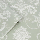 130114 Josette Sage Green Wallpaper by Laura Ashley