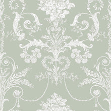 130114 Josette Sage Green Wallpaper by Laura Ashley