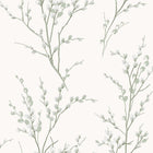 130115 Pussy Willow Sage Green Wallpaper by Laura Ashley