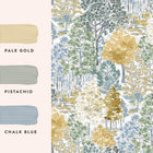 130153 Bernwood Ochre Yellow Wallpaper by Laura Ashley