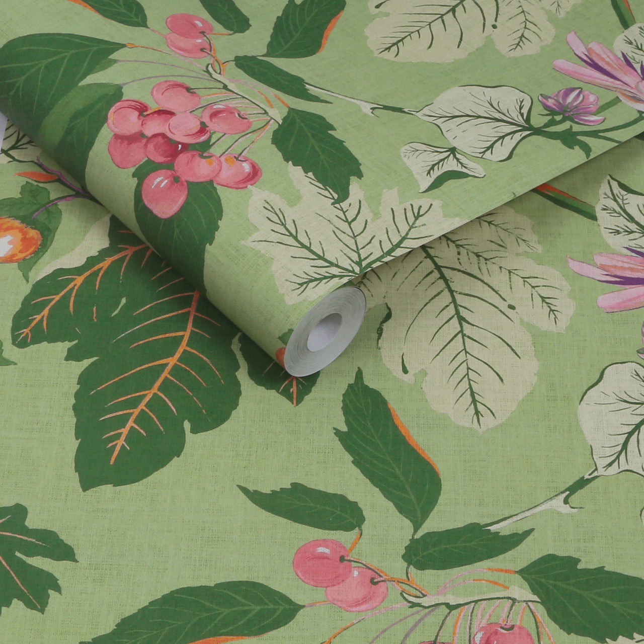 130281 Craftwork Trail Concerto Green Wallpaper By Graham & Brown