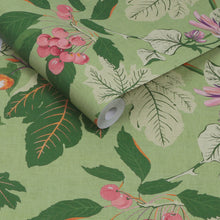 130281 Craftwork Trail Concerto Green Wallpaper By Graham & Brown