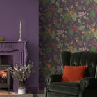 130283 Craftwork Trail Concerto Plum Wallpaper By Graham & Brown