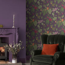 130283 Craftwork Trail Concerto Plum Wallpaper By Graham & Brown