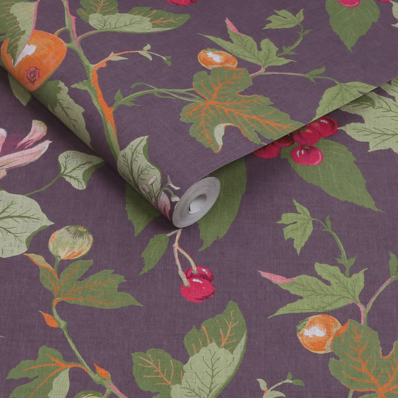 130283 Craftwork Trail Concerto Plum Wallpaper By Graham & Brown