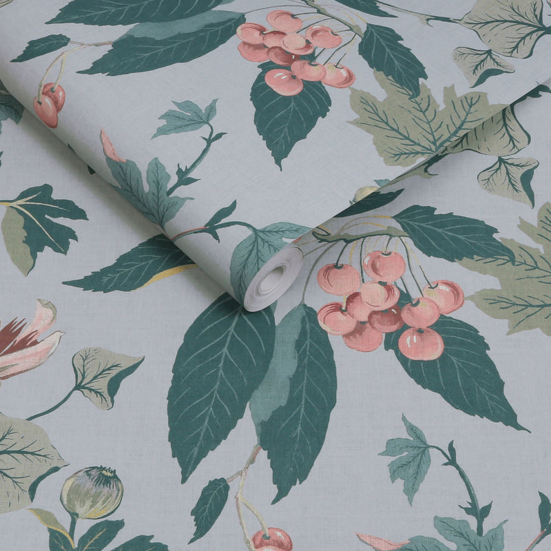 130284 Craftwork Trail Concerto Sky Blue Wallpaper By Graham & Brown