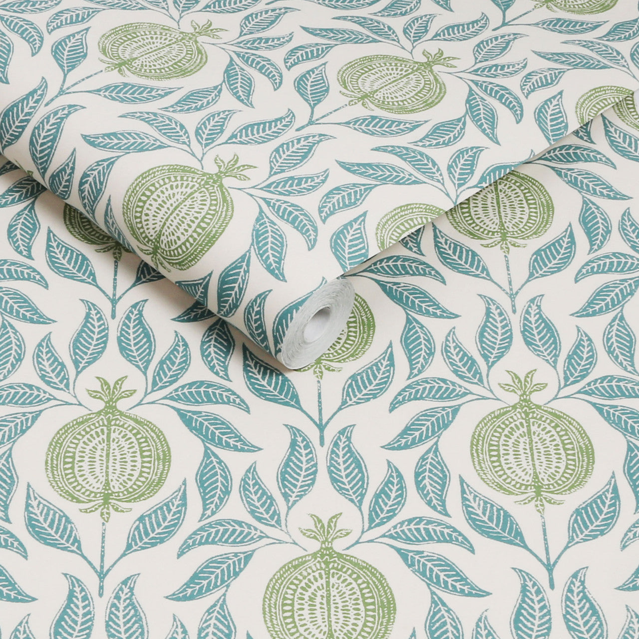 130285 Apple of Grenada Concerto Blue and Green Wallpaper By Graham & Brown