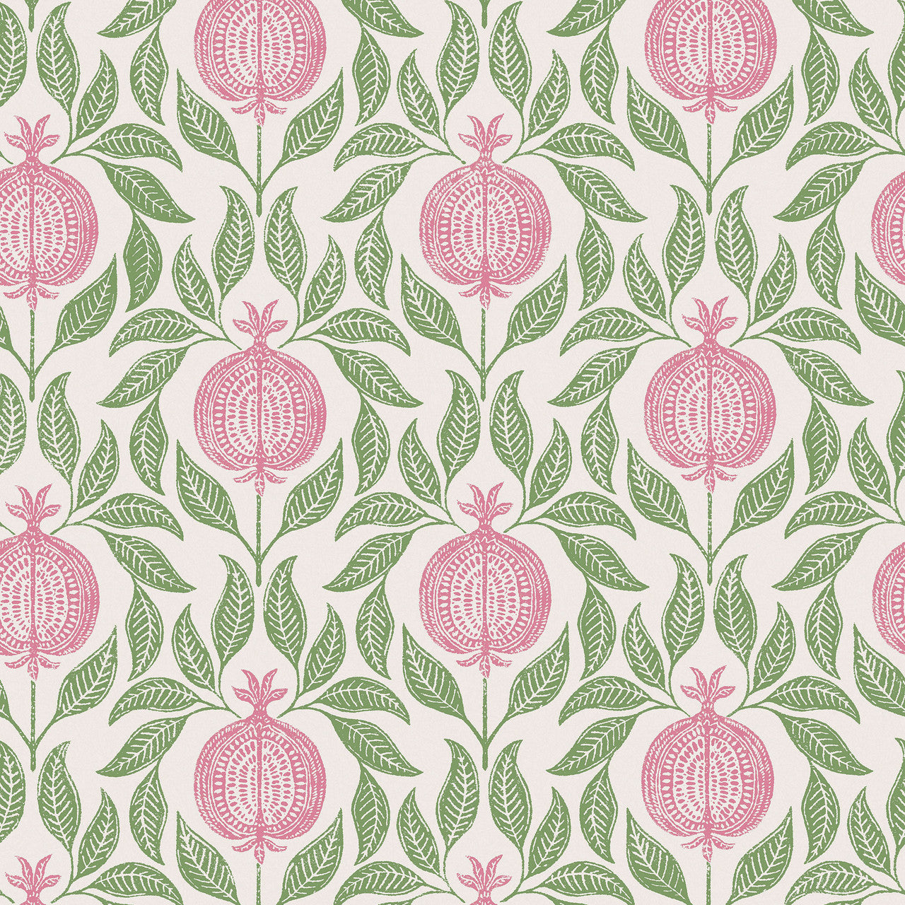 130286 Apple of Grenada Concerto Pink and Green Wallpaper By Graham & Brown
