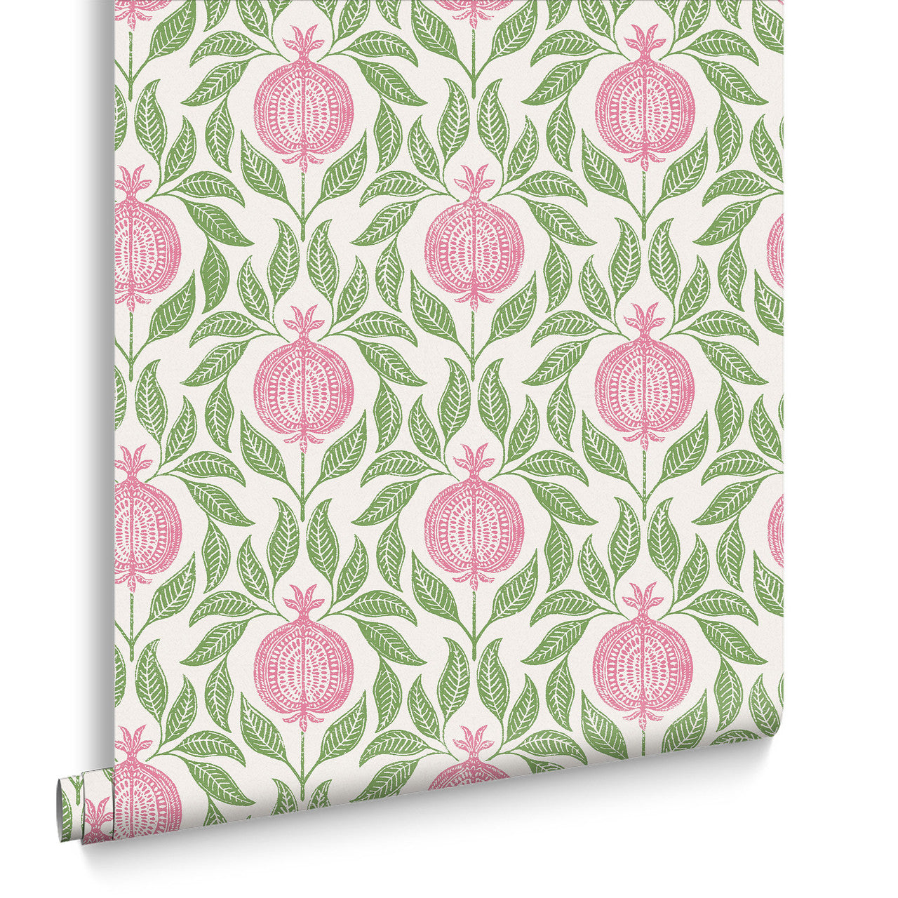 130286 Apple of Grenada Concerto Pink and Green Wallpaper By Graham & Brown