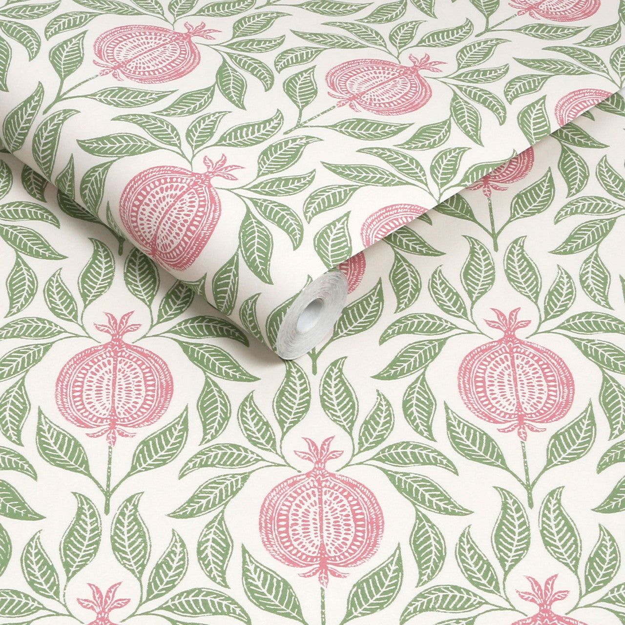 130286 Apple of Grenada Concerto Pink and Green Wallpaper By Graham & Brown