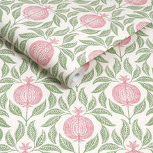 130286 Apple of Grenada Concerto Pink and Green Wallpaper By Graham & Brown