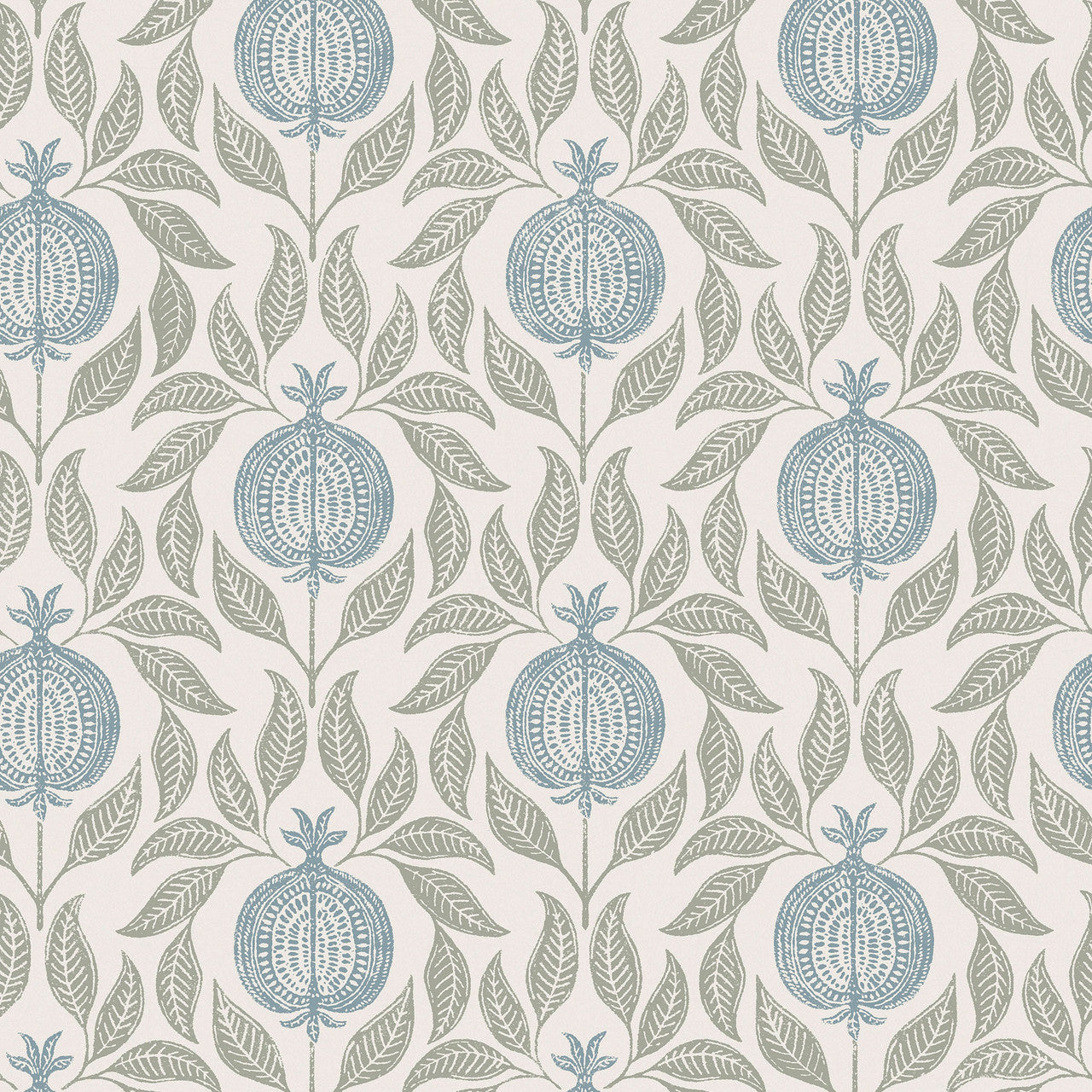 130289 Apple of Grenada Concerto Sky Blue and Green Wallpaper By Graham & Brown