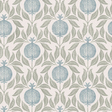130289 Apple of Grenada Concerto Sky Blue and Green Wallpaper By Graham & Brown