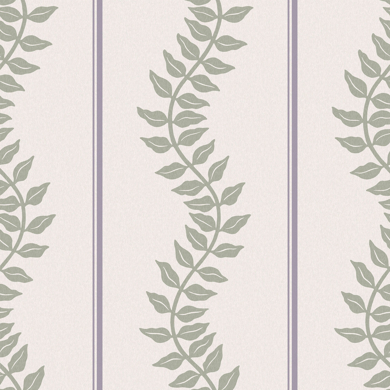 130293 Laurel Leaf Stripe Concerto Mauve and Sage Wallpaper By Graham & Brown