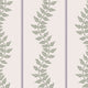 Leaf Stripe Concerto Mauve and Sage Wallpaper By Graham & Brown