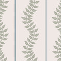 Leaf Stripe Concerto Sky and Green Wallpaper By Graham & Brown