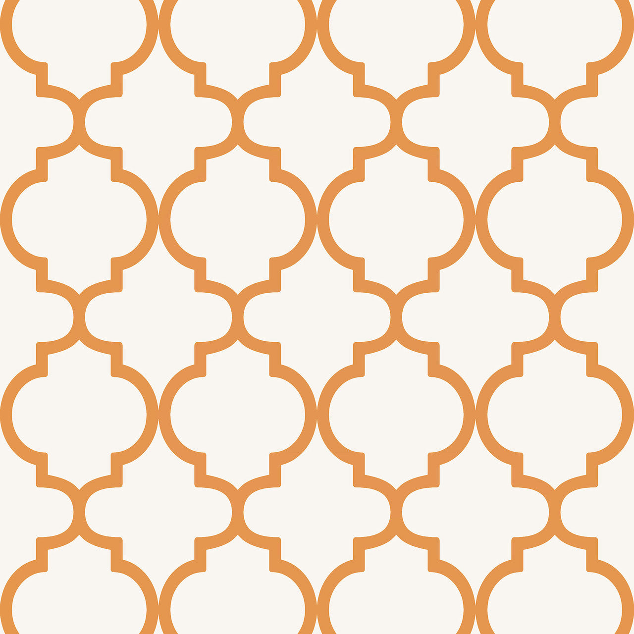 130298 Trellia Concerto Orange Wallpaper By Graham & Brown