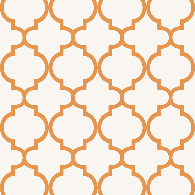 130298 Trellia Concerto Orange Wallpaper By Graham & Brown