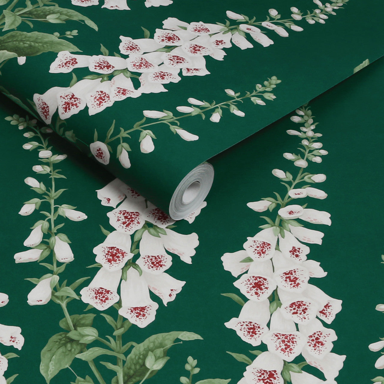 130306 Foxglove Concerto Emerald Wallpaper By Graham & Brown