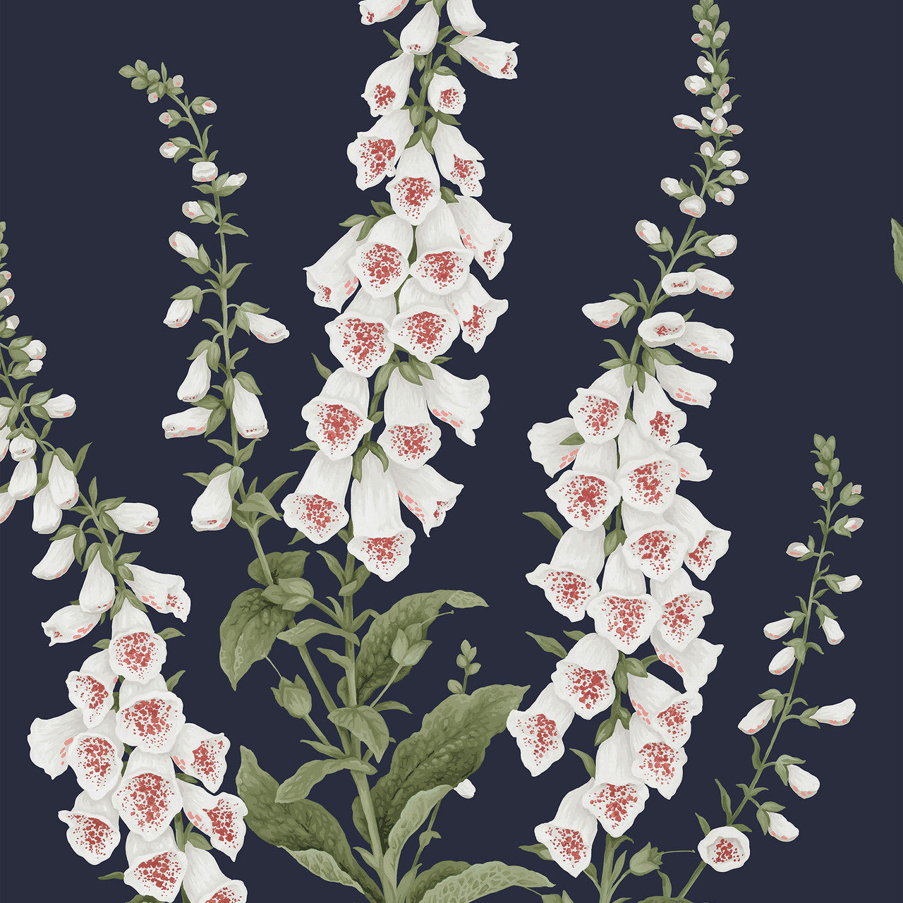 130308 Foxglove Concerto Midnight Wallpaper By Graham & Brown