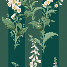 130311 Foxglove Stripe Concerto Teal Wallpaper By Graham & Brown