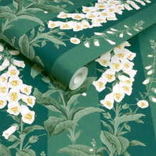 130311 Foxglove Stripe Concerto Teal Wallpaper By Graham & Brown