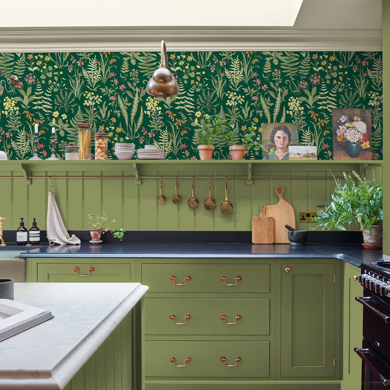 130313 Oshibana Concerto Emerald Wallpaper By Graham & Brown