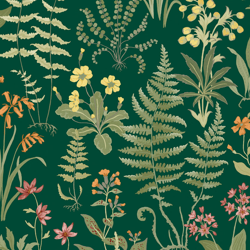 130313 Oshibana Concerto Emerald Wallpaper By Graham & Brown