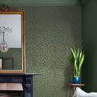 130370 Gilded Leaf Concerto Olive Wallpaper By Graham & Brown