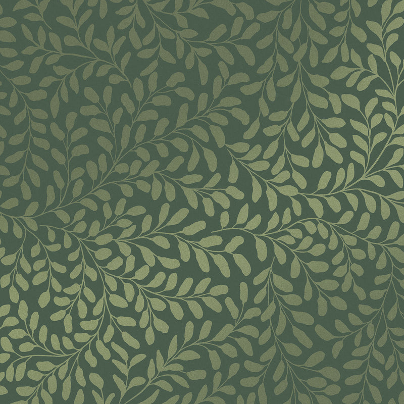 130370 Gilded Leaf Concerto Olive Wallpaper By Graham & Brown