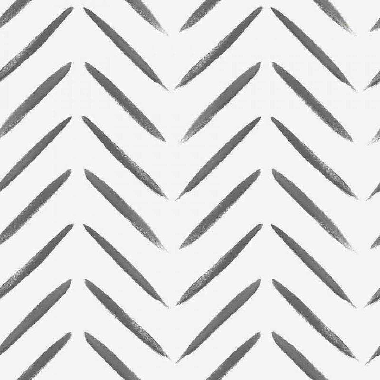13040 Chevron Brush Marks Black and White Wallpaper by Holden
