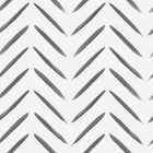 13040 Chevron Brush Marks Black and White Wallpaper by Holden