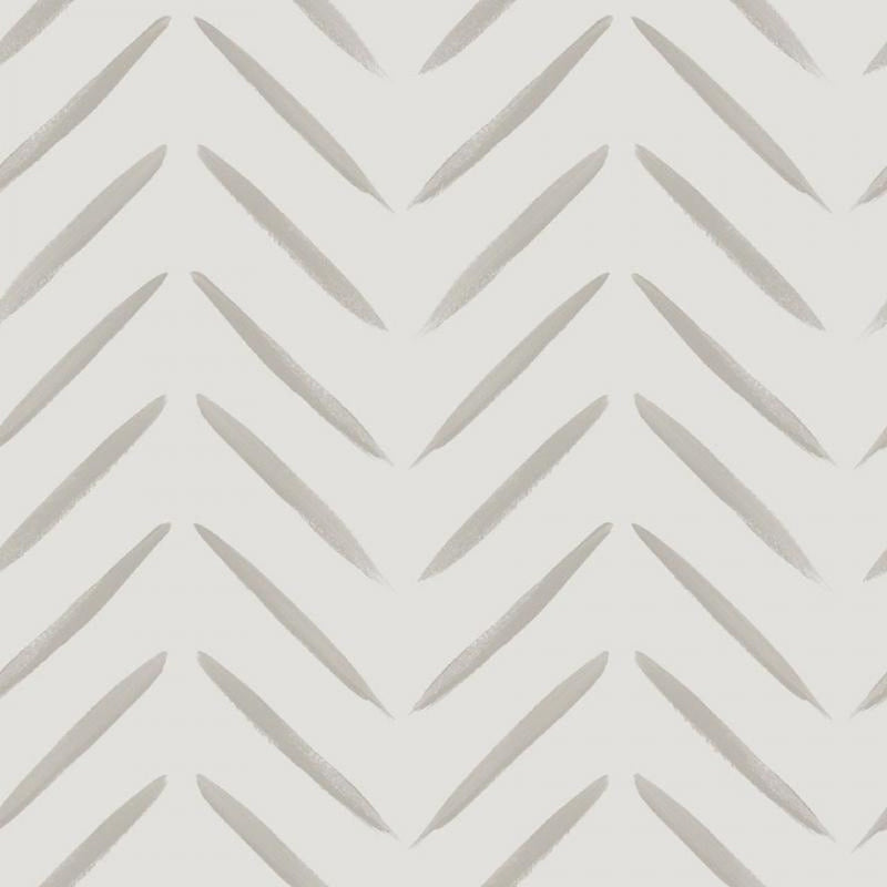 13041 Chevron Brush Marks Taupe Wallpaper by Holden