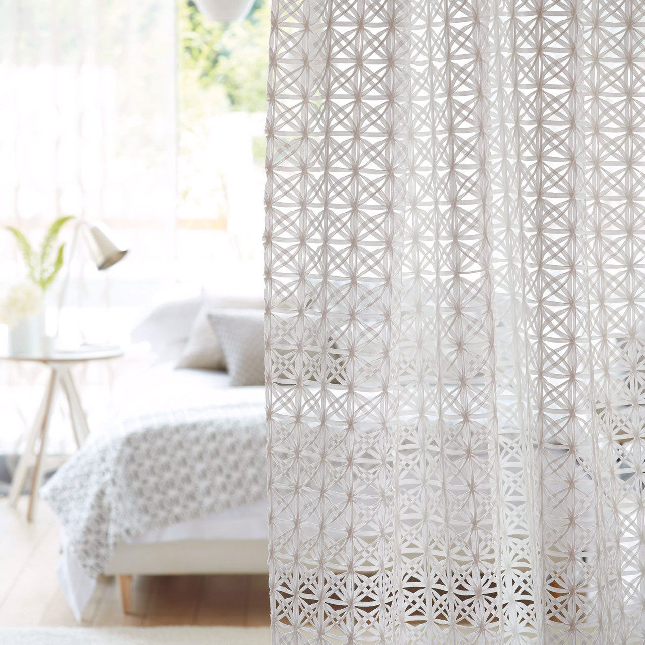 130590 Ribbon Sheers 1 Chalk Harlequin Fabric