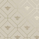 Honeycomb Bee Taupe Gold Wallpaper by Holden