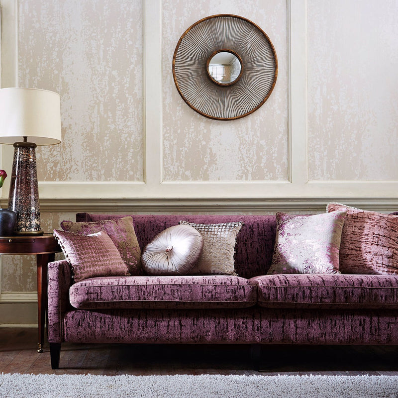 130979 Perla Leonida Velvets Aubergine Fabric by Harlequin