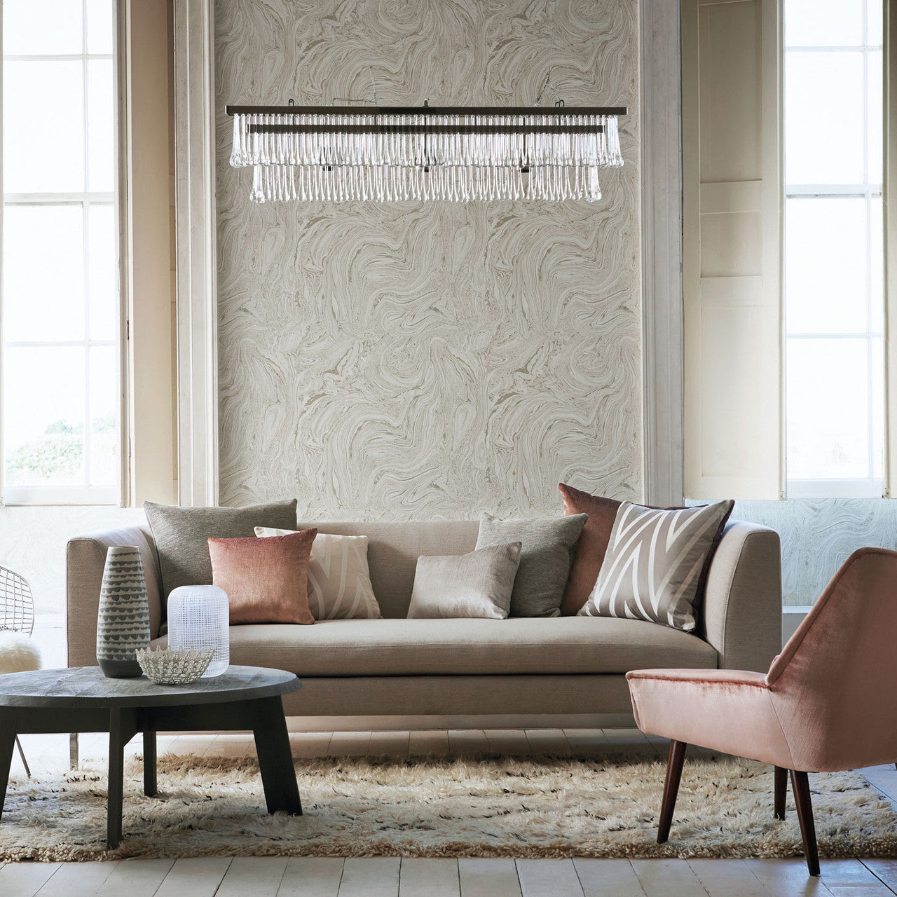 131424 Arata Momentum 5 Moss Fabric by Harlequin