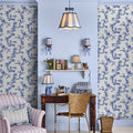Birds & Berries Blue Wallpaper by Cath Kidston