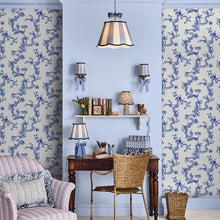 131425 Birds & Berries Blue Wallpaper by Cath Kidston