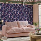 131427 Birds & Berries Navy Wallpaper by Cath Kidston