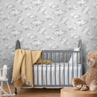 131430 Silver Linings Violet Wallpaper by Cath Kidston